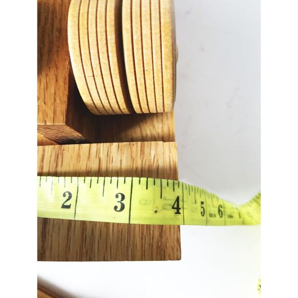 Handmade Wood Garbage Trash Truck Hand Crafted - Picture 8 of 8